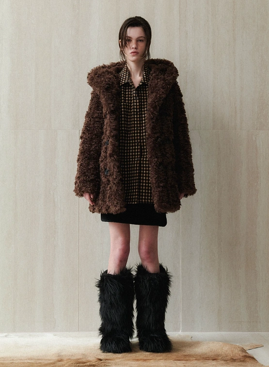 Рубашка EPINGLER Pocket Box Jacquard Brown