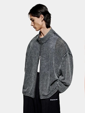 Кардиган MKI MIYUKI ZOKU Pigment Black Loose Gauge Track