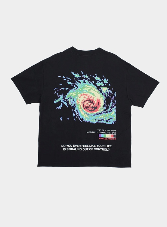 Футболка Jungles Jungles Spiralling Tee Black