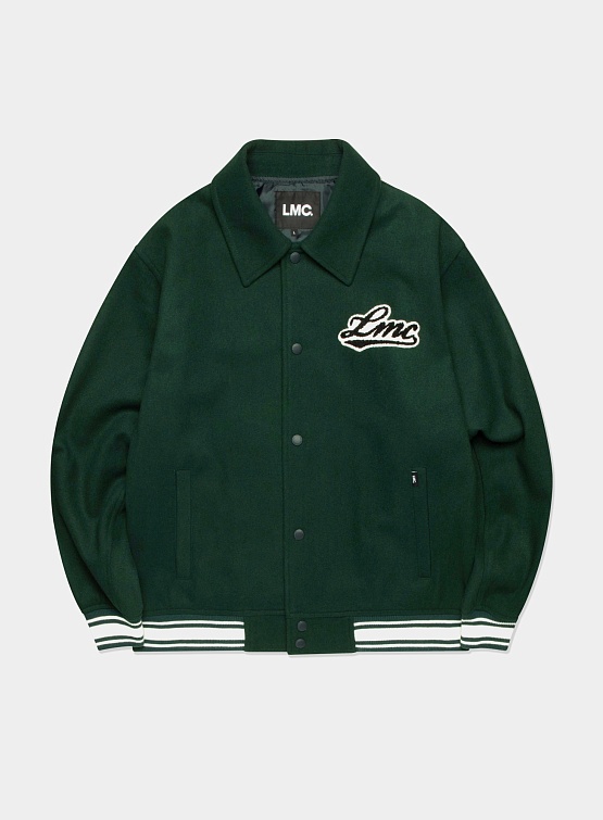 Бомбер LMC Classic Wool Varsity Jacket Dark Green