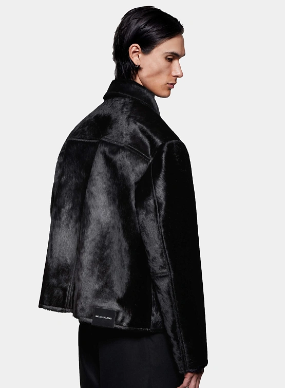 Куртка MKI MIYUKI ZOKU Cropped Cow Hair Rider Deep Brown