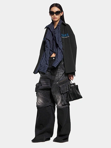 Женские джинсы MARRKNULL Double Waist Two-Piece Black