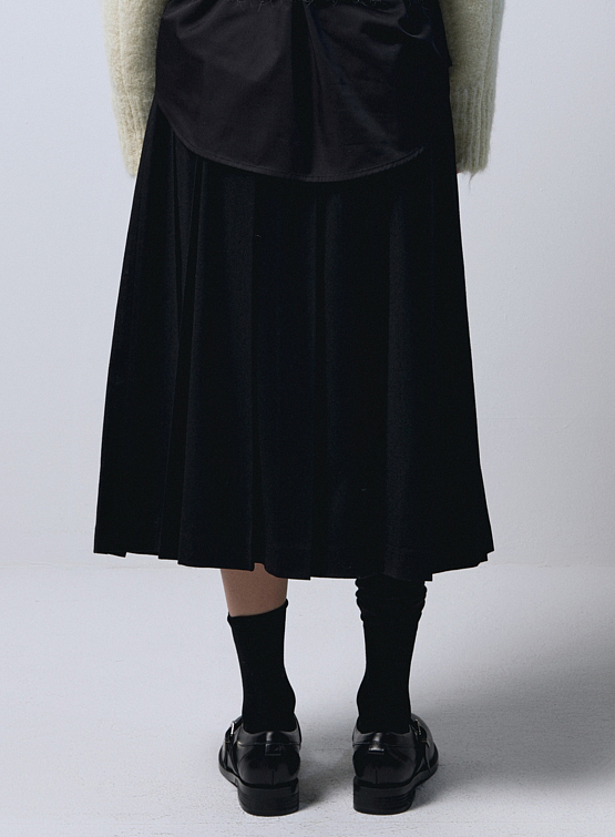 Женская юбка EPINGLER Pleats Long Wrapped Charcoal