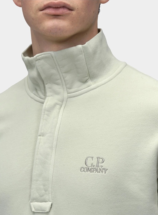 Свитшот C.P. Company Brushed & Emerized White