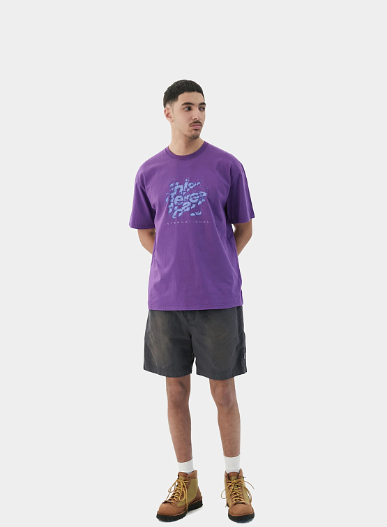 Футболка thisisneverthat Crushed Pixel Tee Purple