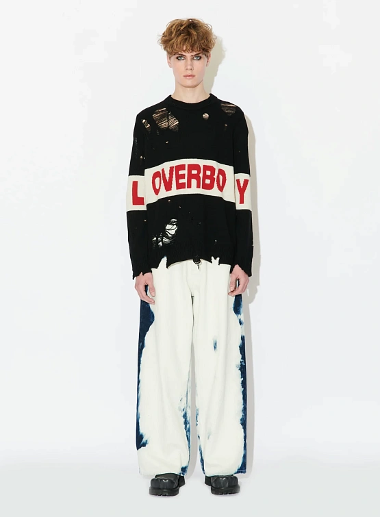 Свитер Charles Jeffrey Loverboy Distressed Loverboy Black