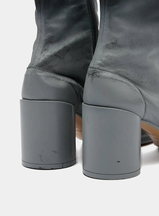 Женские ботильоны MM6 Maison Margiela Block-Heel Grey