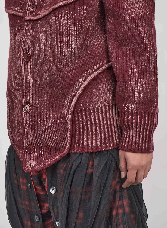 Кардиган JUNTAE KIM Painted Corset Knit Cardigan