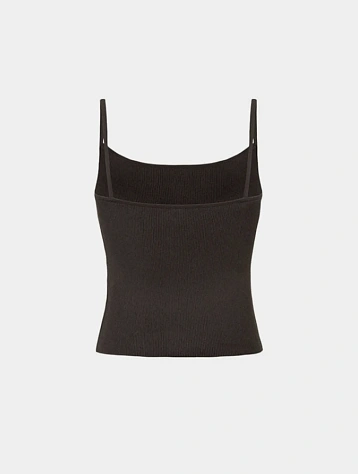 Женский топ AMOMENTO Knit Sleeveless Brown