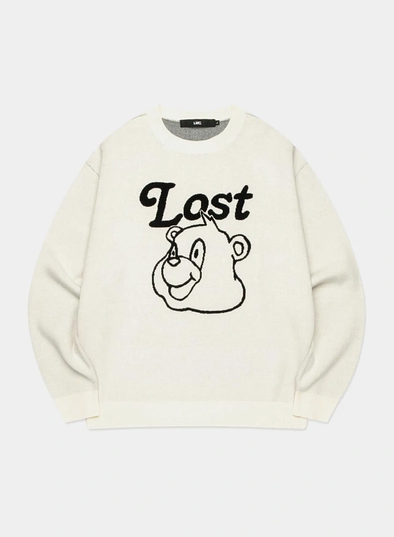 Свитер LMC Bear Face Knit Sweater Ivory