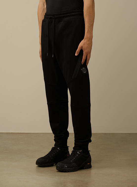Брюки C.P. Company Diagonal Raised Fleece Lens Black