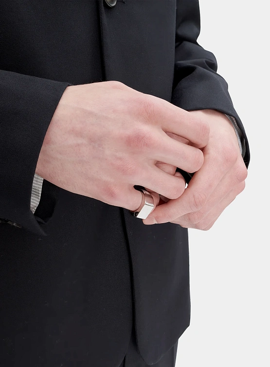 Кольцо A.P.C. Minimal Signet Ring Argent