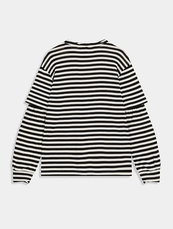 Женский лонгслив OPEN YY Layered Stripe Black