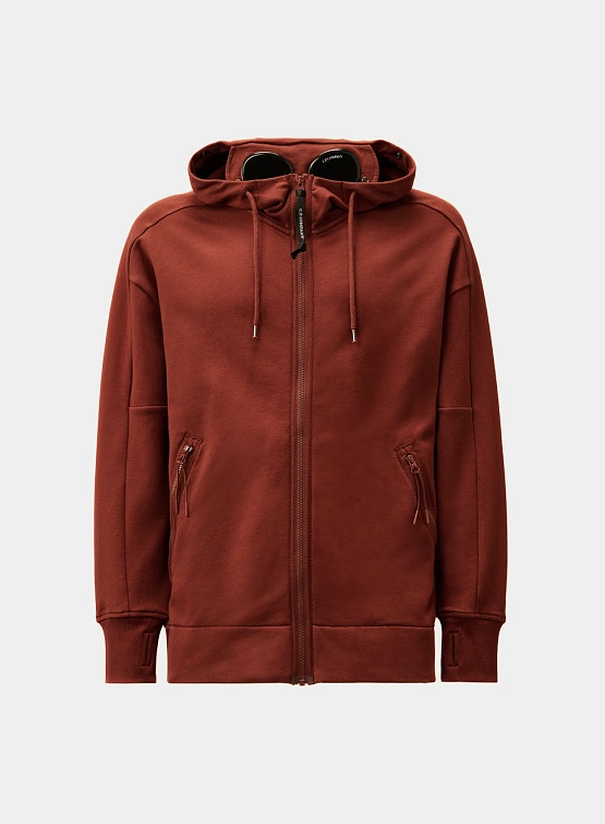 Зип-худи C.P. Company Diagonal Raised Fleece Goggle Sable