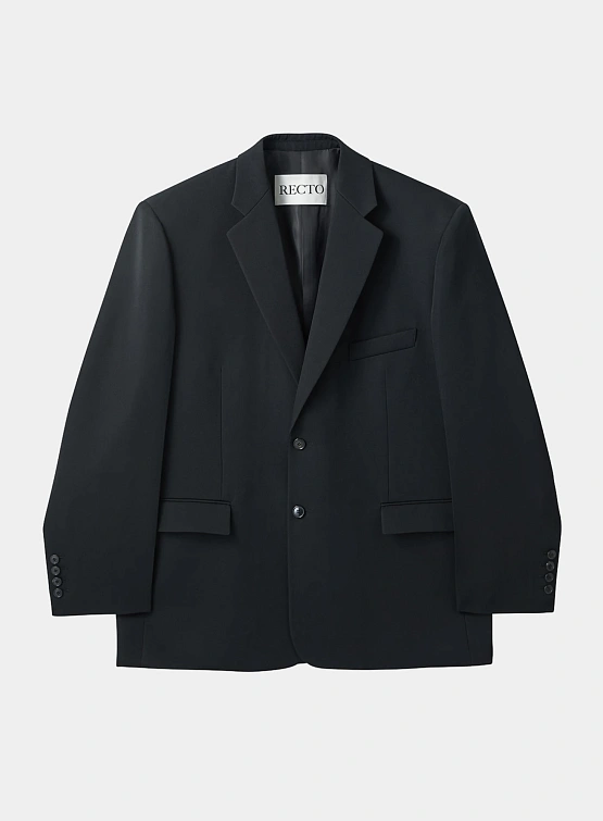 Пиджак Recto Oversize Single Breasted Wool Black