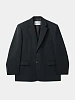 Пиджак Recto Oversize Single Breasted Wool Black
