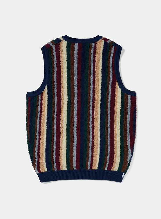 Жилет thisisneverthat Striped Knit Vest Navy