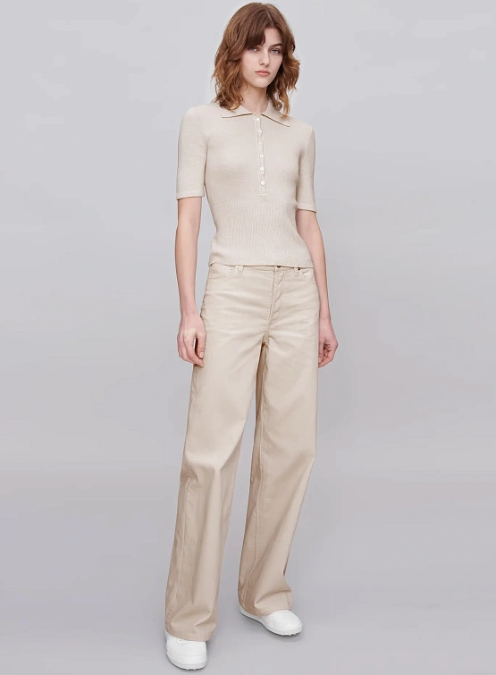 Женское поло A.P.C. Polo Joelle Ecru