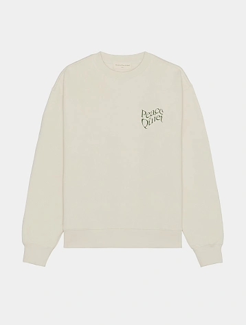 Свитшот MUSEUM OF PEACE & QUIET WARPED CREWNECK Bone