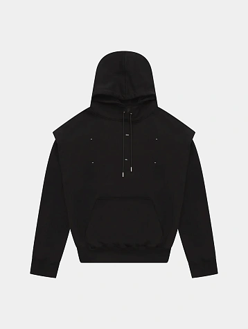 Худи HELIOT EMIL Outline Logo Hoodie Black