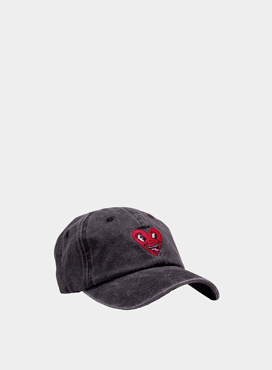 Кепка Jungles Jungles Heart Face Washed Black