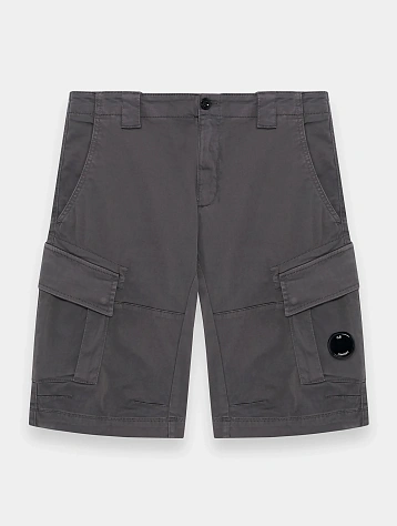 Шорты C.P. Company Stretch Sateen Cargo Smoked Pearl