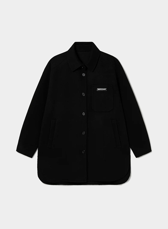 Женский овершот JUUN.J Handmade Wool Overfit Shirt Black