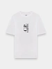 Футболка C.P. Company 30/1 Jersey Logo Gauze White