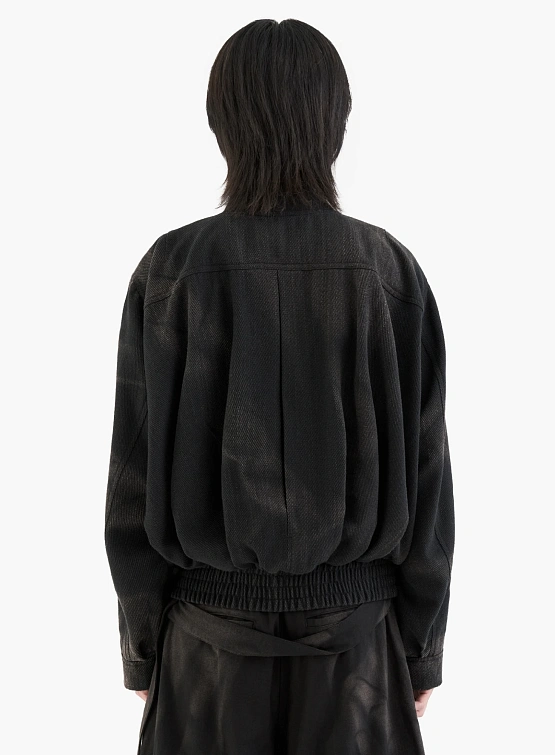 Бомбер JIYONGKIM Sun-Bleached Pleated Black
