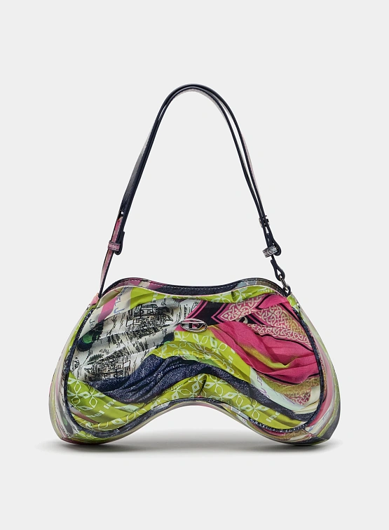 Женская сумка Diesel Play Shoulder Lime/Pink
