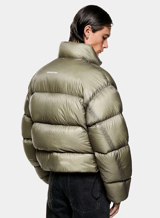 Пуховик MKI MIYUKI ZOKU Translucent Funnel Neck Bubble Sage