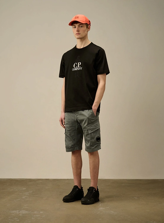Шорты C.P. Company Stretch Sateen Cargo Stormy Weather