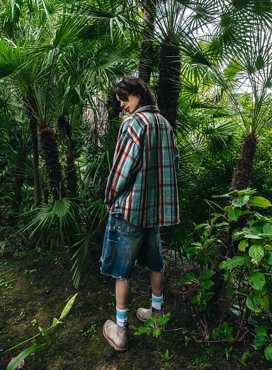 Рубашка SAINT MXXXXXX Flannel Shirt Check Blue