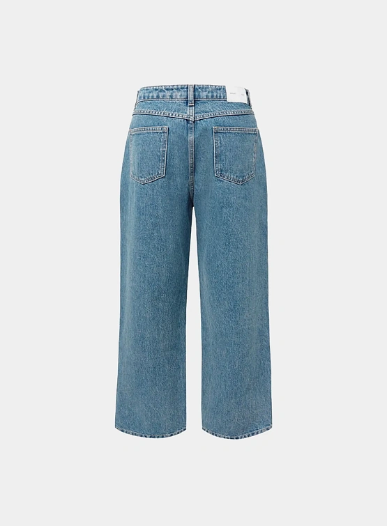 Джинсы AMOMENTO Mens Straight Fit Mid Blue