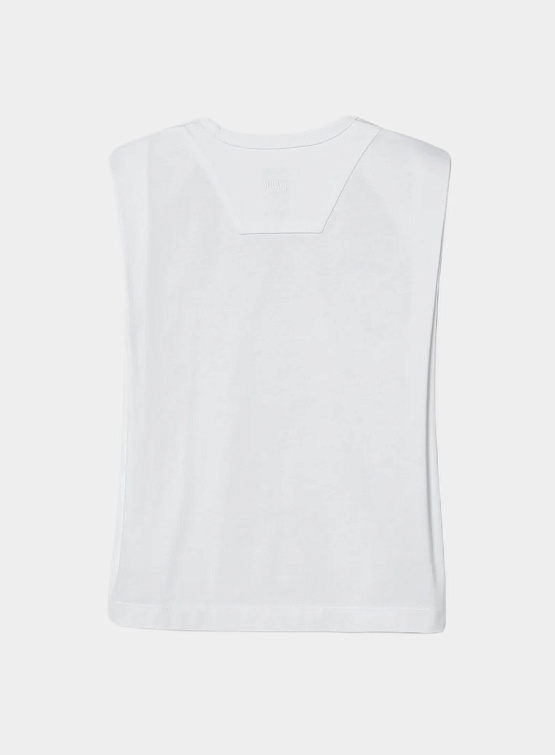 Женский топ JUUN.J Basic Shoulder Pad Sleeveless White