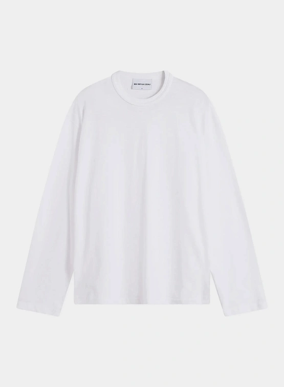 Лонгслив MKI MIYUKI ZOKU 220 Gsm Slub White