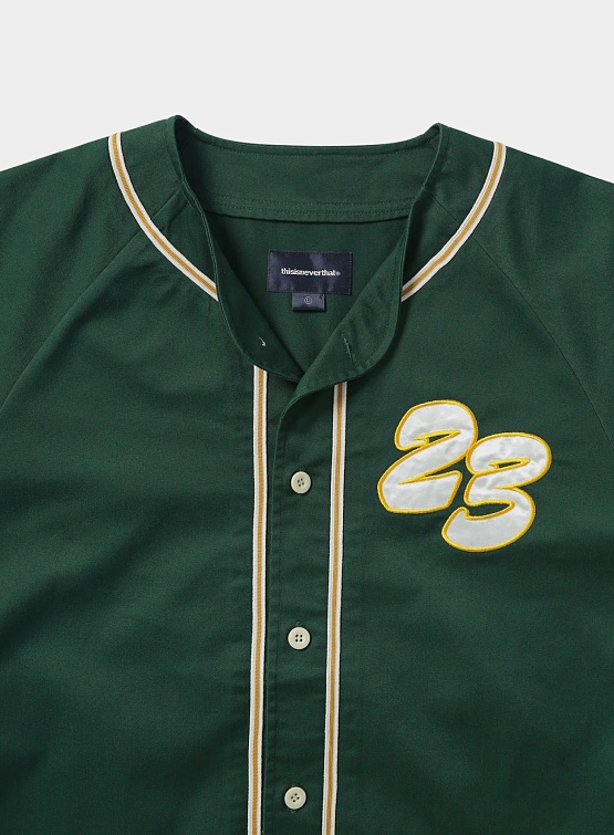 Рубашка thisisneverthat Script Baseball Jersey Green