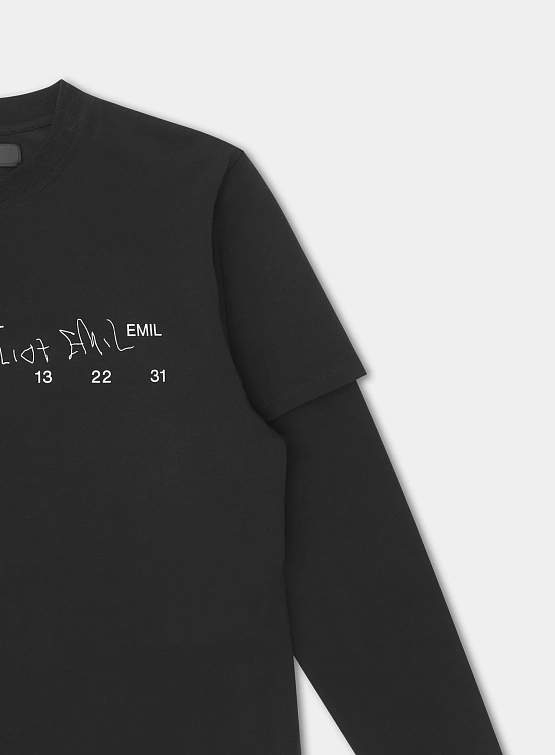 Лонгслив HELIOT EMIL Fulgens L/S Black