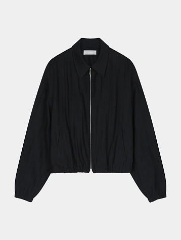 Куртка System Studios Collar Banding Zip Up Charcoal Grey