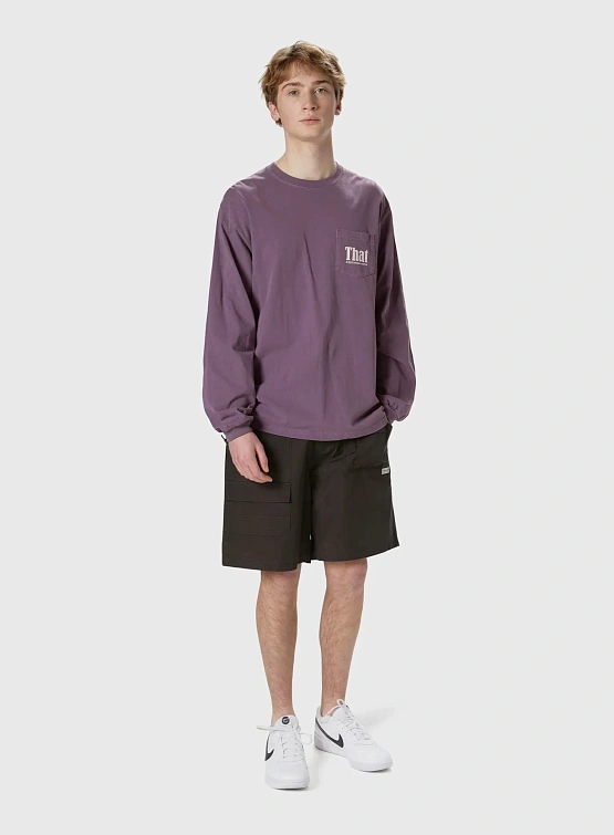 Лонгслив thisisneverthat That Pocket L/S Tee Purple