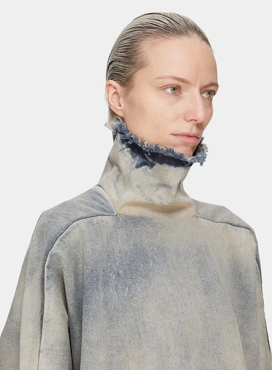 Женский лонгслив RICK OWENS DRKSHDW Jumbo Tabard Mineral Pearl