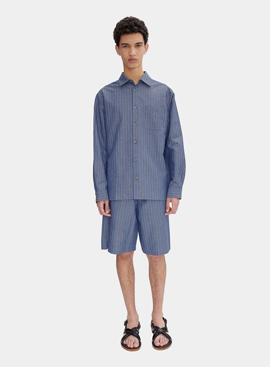 Рубашка A.P.C. Malo Blue