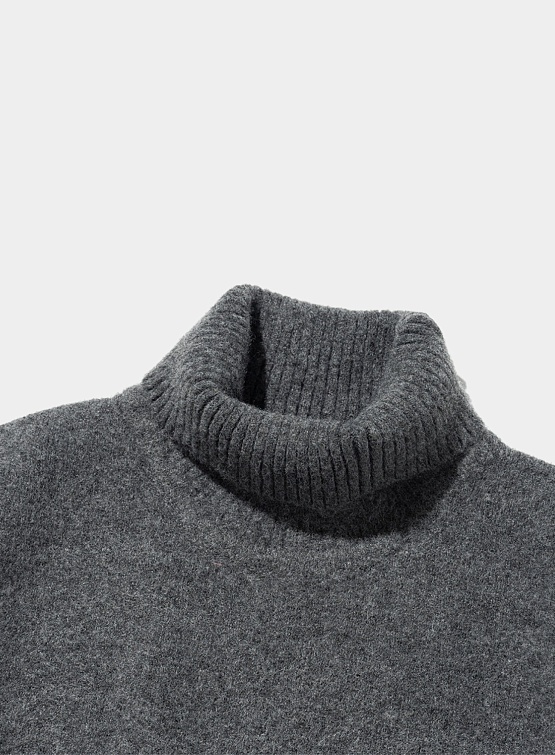 Свитер Uniform Bridge Fisherman Turtle Neck Charcoal