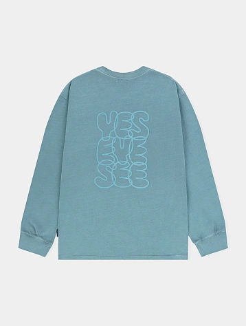 Лонгслив YESEYESEE C-Logo Pigment L/S Blue