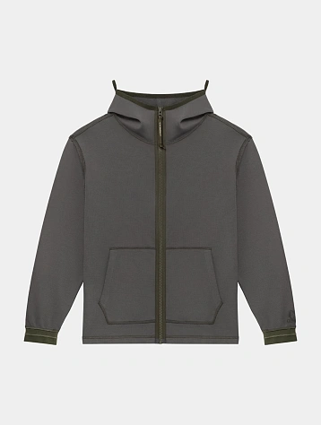 Зип-худи C.P. Company Diagonal Fleece Mixed Smoked Pearl