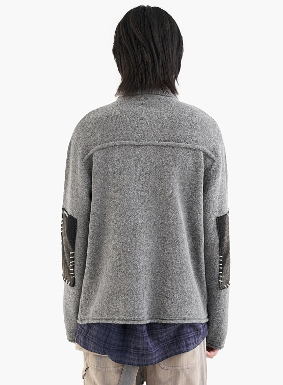 Кардиган JIYONGKIM Sun-Bleached Pocket Knit Grey