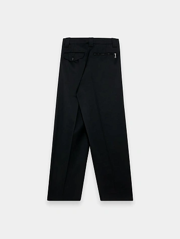 Брюки UNDERCOVER Pleated Wool Trousers Black