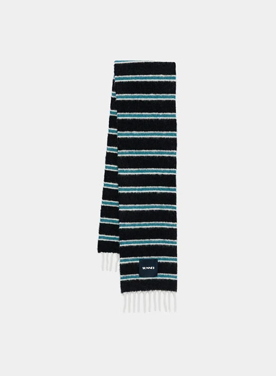 Шарф Sunnei Striped Scarf Blue