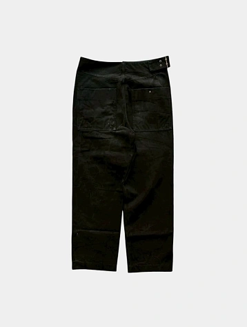 Джинсы OAMC Treated With White Spots With Belt Black