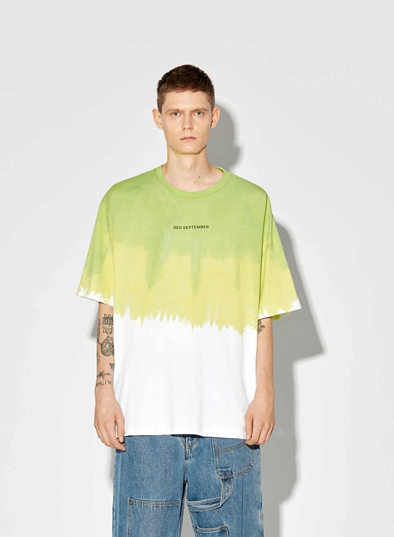 Футболка Red September Tie-Dye White/Green